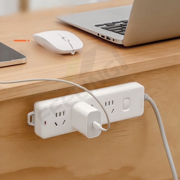 🆕 2 cái/bộ Giá đỡ ổ cắm điện treo tường tự dính không cần khoan