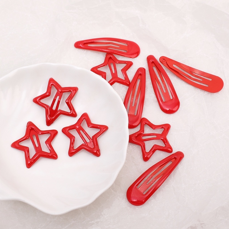 Set 3 / 5 / 10 Kẹp Tóc Hình Ngôi Sao Xinh Xắn Cho Nữ