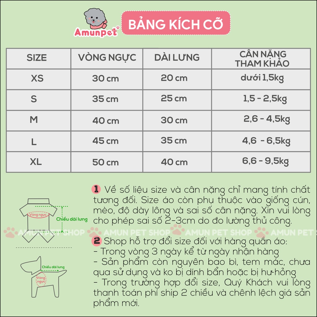 Áo Cho Chó Mèo Nhiều Màu Pastel Đáng Yêu Mẫu Quần Áo Cho Thú Cưng Mùa Hè Chất Mỏng Thời Trang Amun Pet
