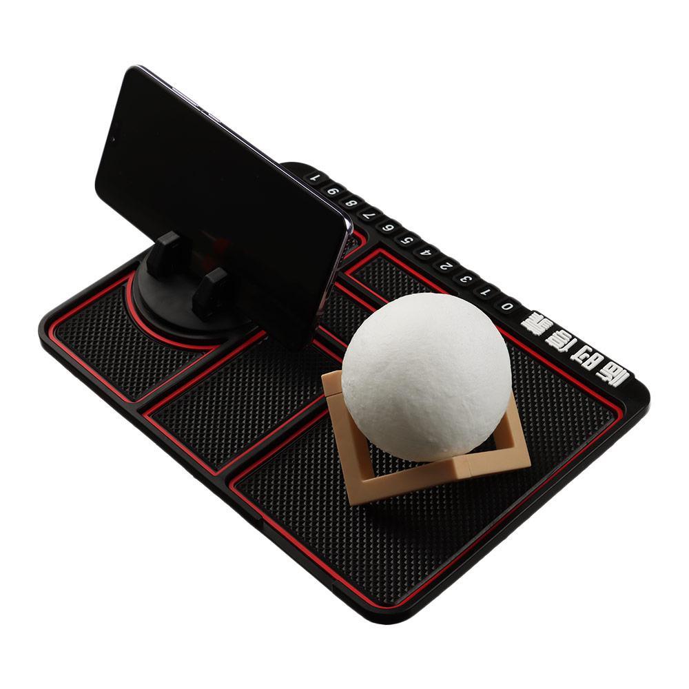 Thảm Giữ Thẻ Số Điện Thoại Chống Trượt Cho Xe Hơi