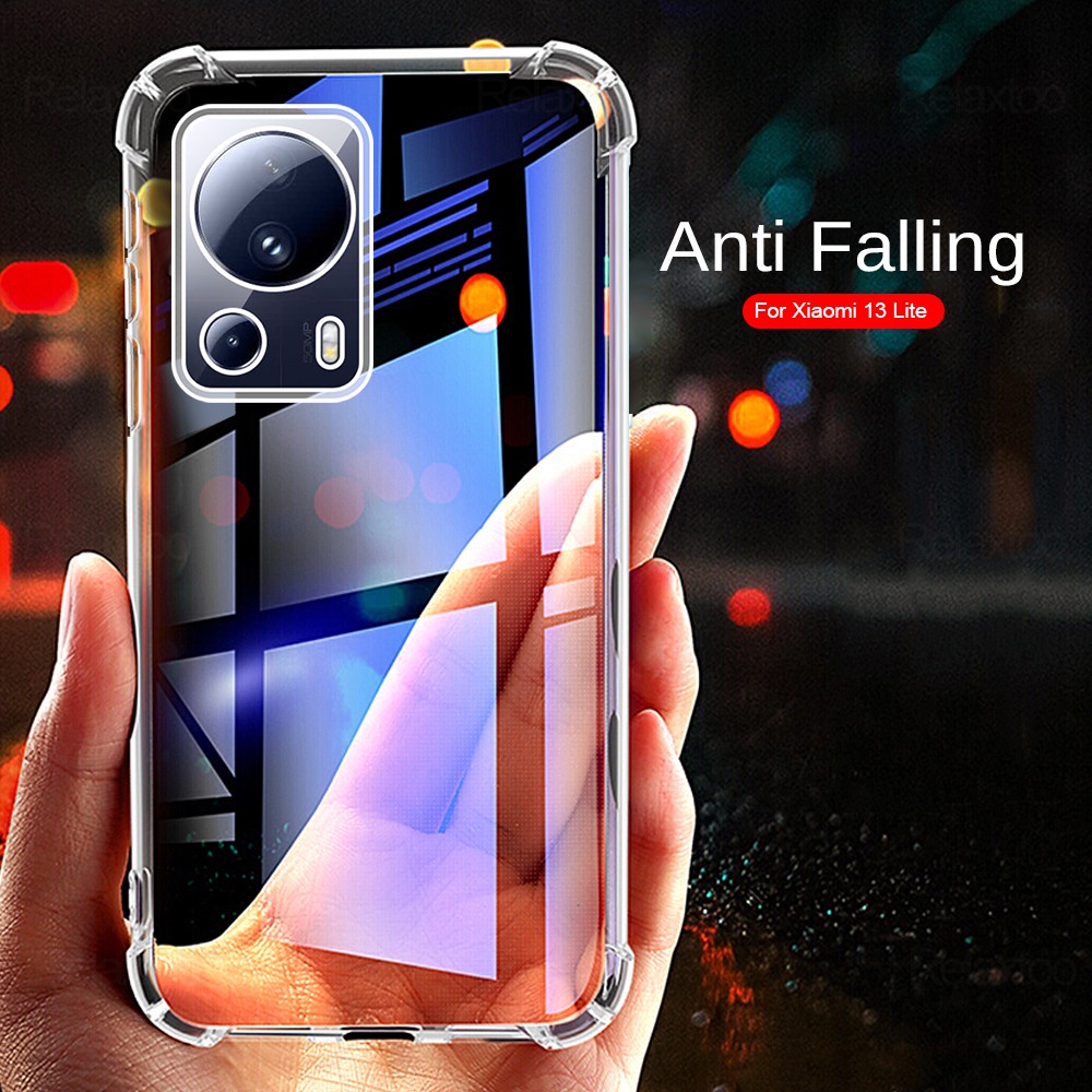 Ốp Điện Thoại Silicon TPU Trong Suốt Chống Sốc Cho Xiaomi 13 Lite 5G 13Lite 12Lite 13 12 Pro 12Pro 13Pro 12T 11T Pro