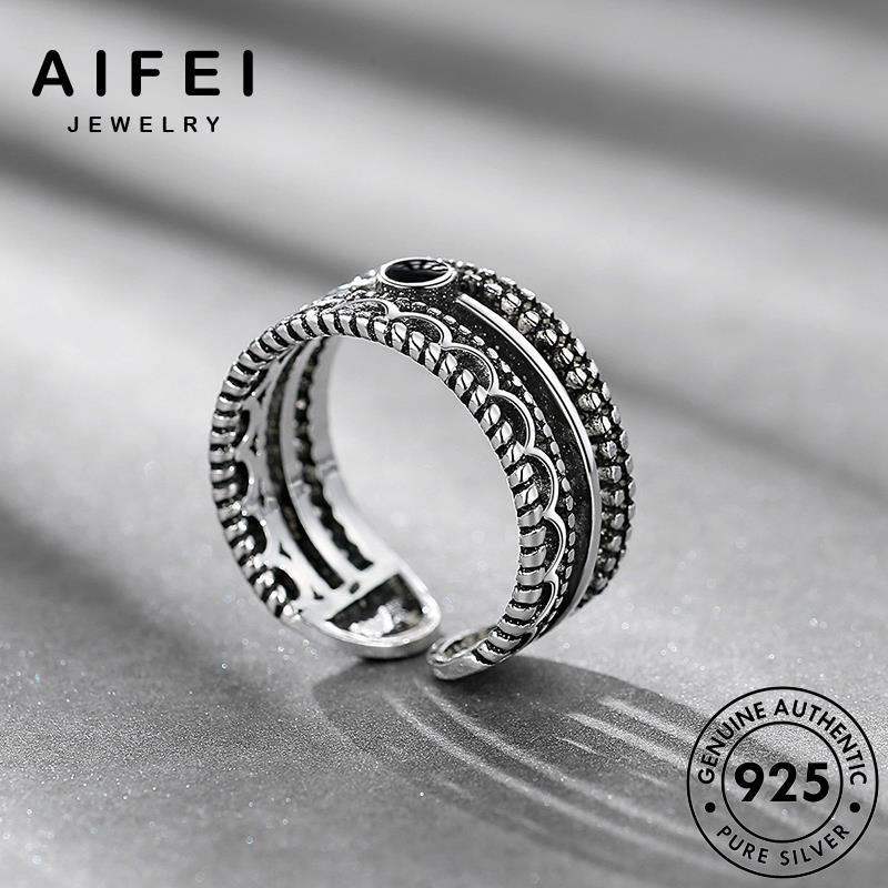 AIFEI JEWELRY cổ 925 hàn khai mạc điển thật phụ sức quốc nhẫn kiện bản trang nữ bạc thời nguyên R292