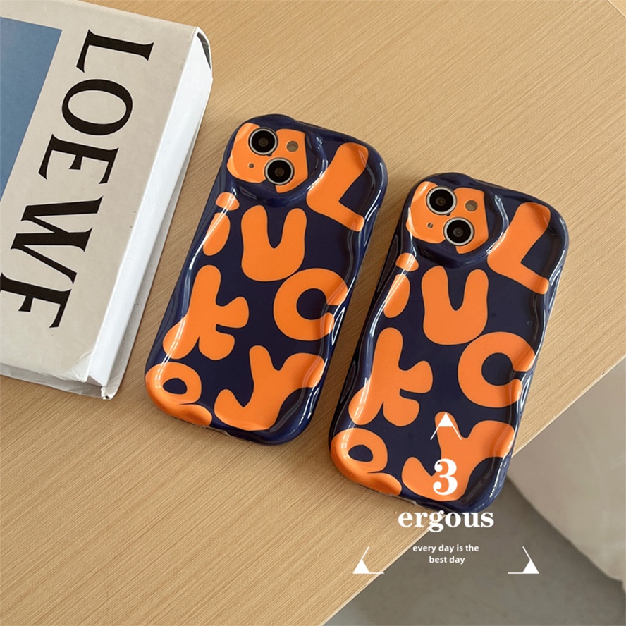 Ốp Điện Thoại TPU Mềm Họa Tiết Chữ Đơn Giản Cá Tính Cho IPhone 14 13 12 11 Pro Max SE2020 X XR Xs Max 7 8 6 6s Plus