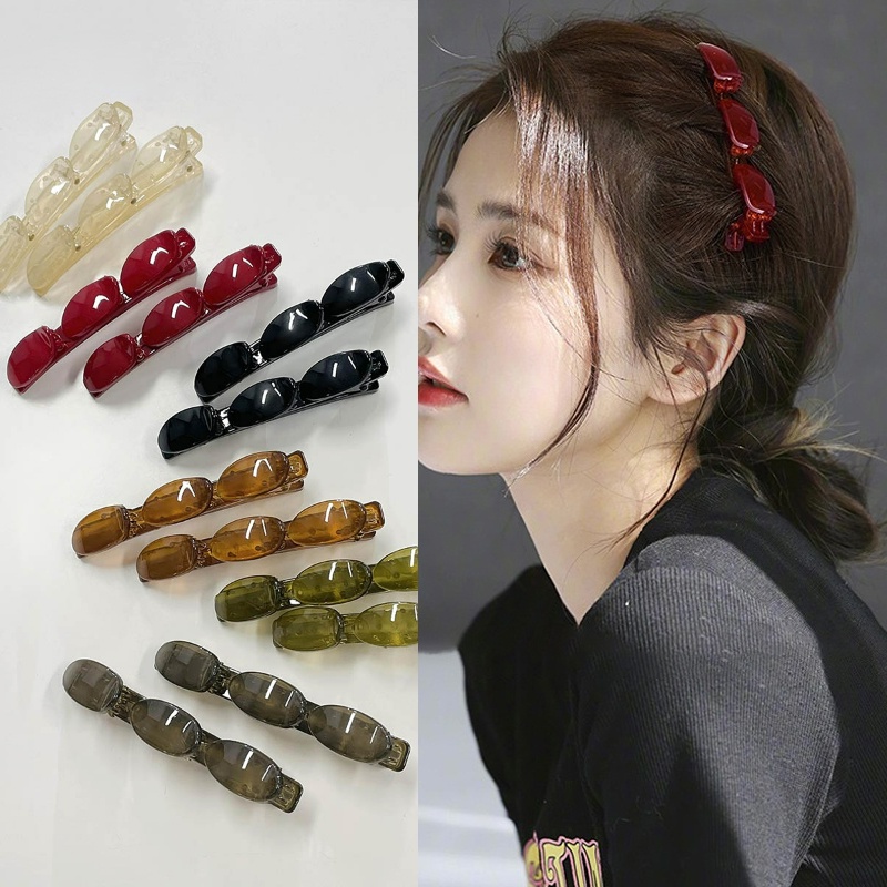Kẹp Tóc Dạng Bện Thời Trang Hàn Quốc Ngọt Ngào Cho Nữ