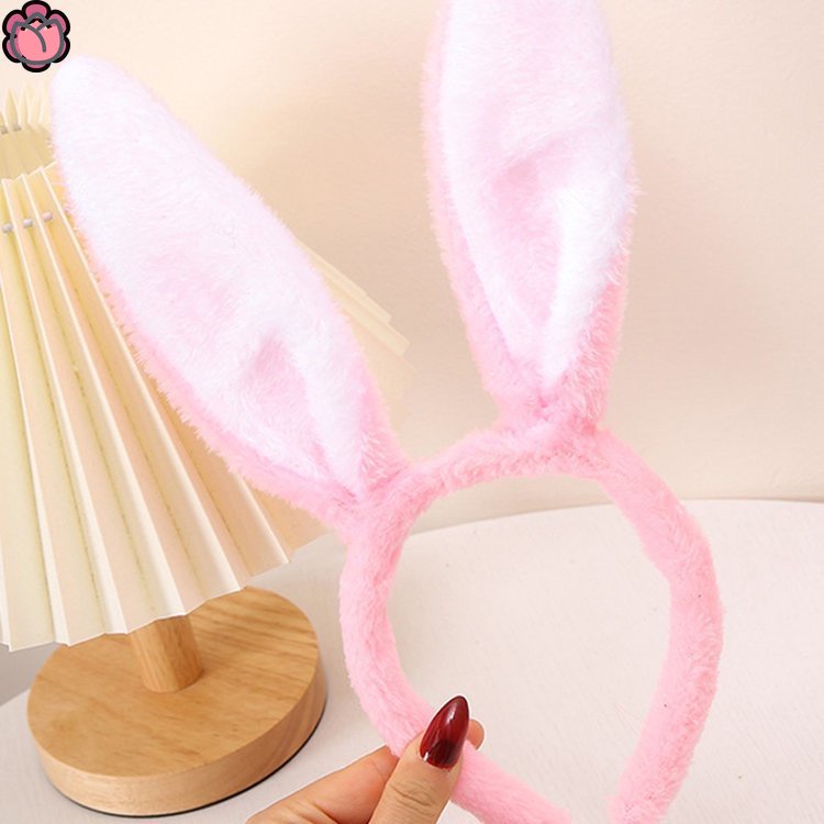 Băng Đô Tai Thỏ Bằng Vải Bông Dễ Thương Dành Cho Trẻ Em Và Người Lớn