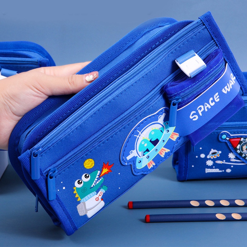 Hộp Đựng Bút Nhiều Ngăn Sức Chứa Lớn Cho Bé Trai Tiểu Học