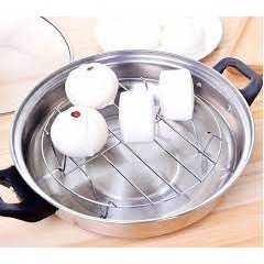 Giá Hấp Inox Lót Đáy Nồi, Rế Hấp Vỉ Hấp Tiện Lợi H228-A