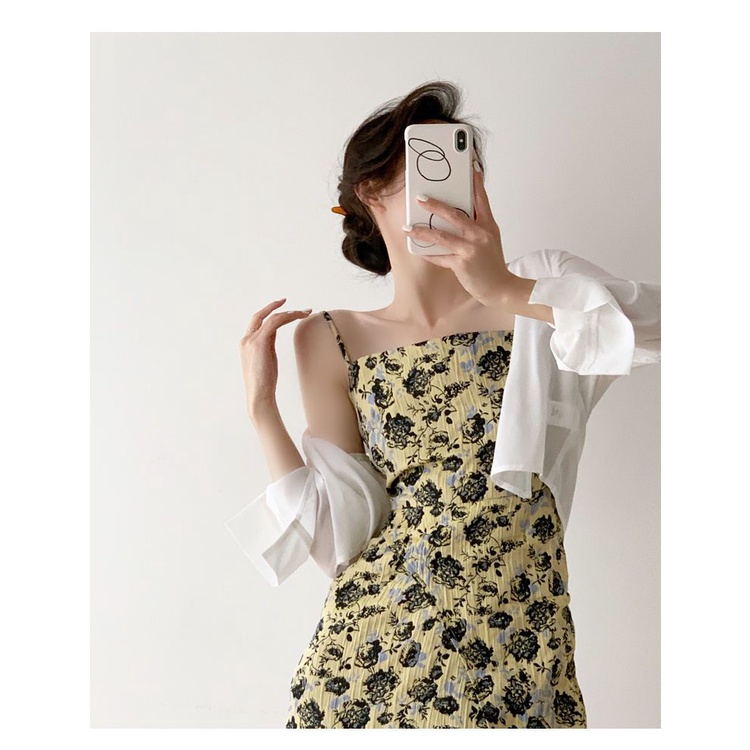 Áo Khoác Cardigan Chiffon Tay Dài Chống Nắng Màu Trắng Phong Cách Thời Trang Mới 2023 0759