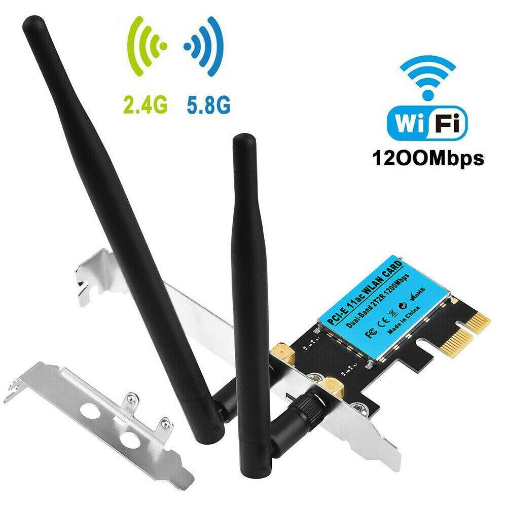 BORAG Card Nhận Tín Hiệu Không Dây Tích Hợp Thẻ WiFi PCI-E Dành Cho Máy Tính Bàn PC