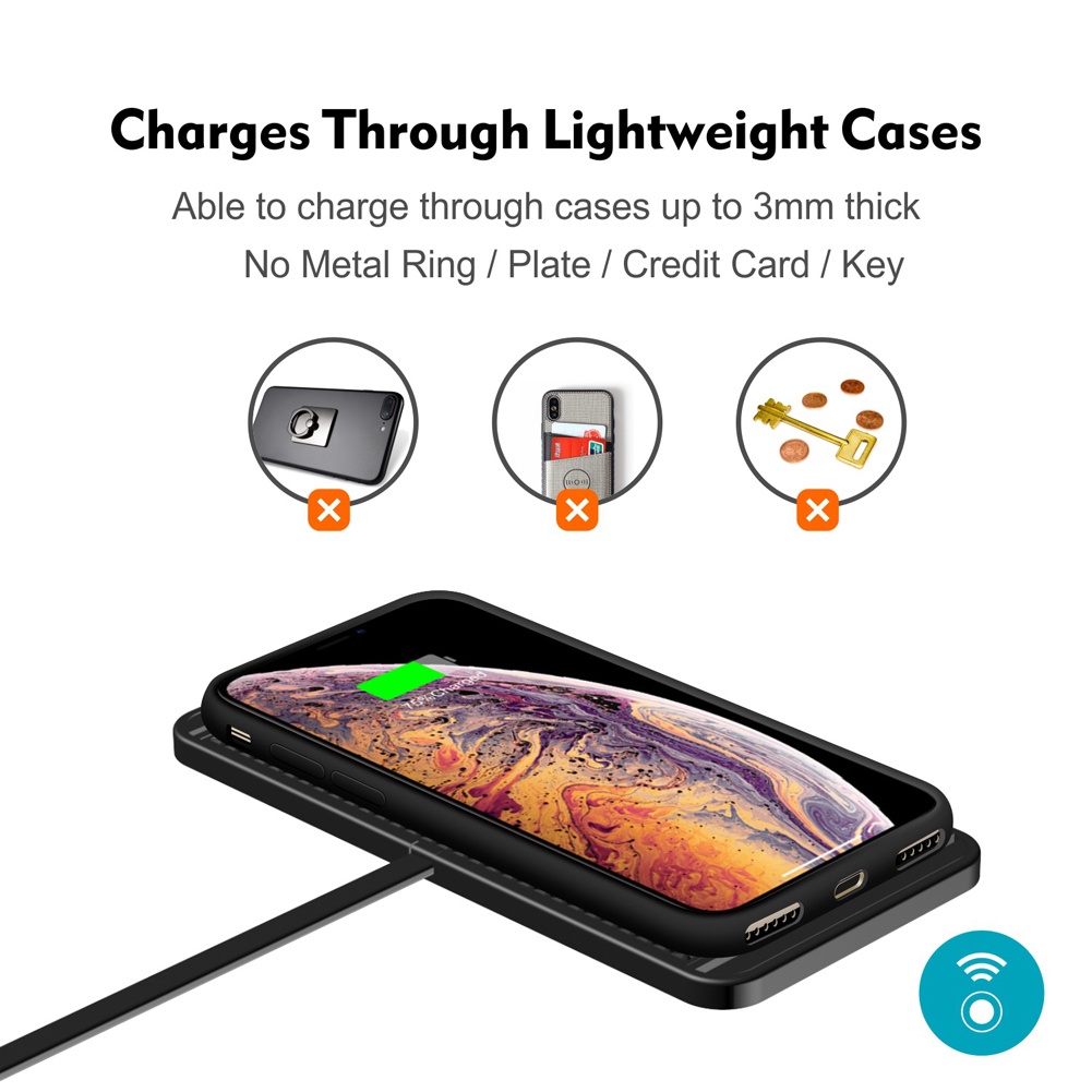 Đế Sạc Điện Thoại Không Dây 15W 15W Trên Xe Hơi Cho IPhone