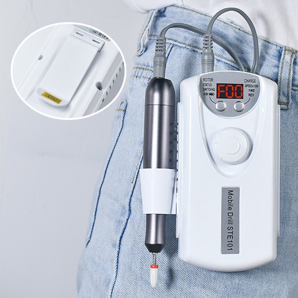 Máy Mài Đánh Bóng Móng Tay Bằng Điện ABS Có Thể Sạc Lại