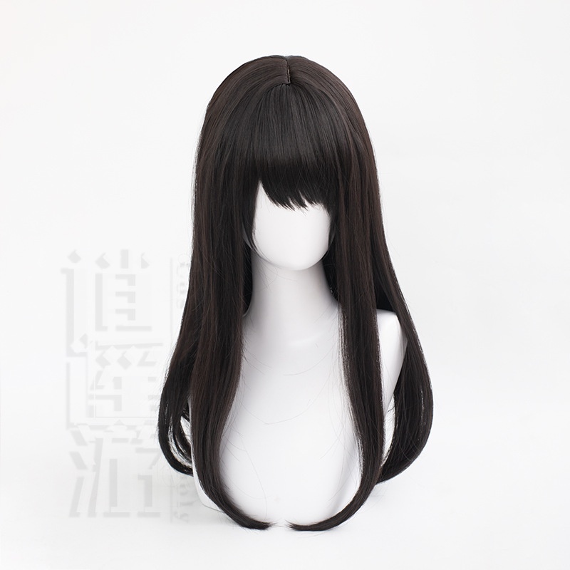 Tóc Giả Dài 65cm Màu Đen Hóa Trang Nhân Vật Mitaka Asa