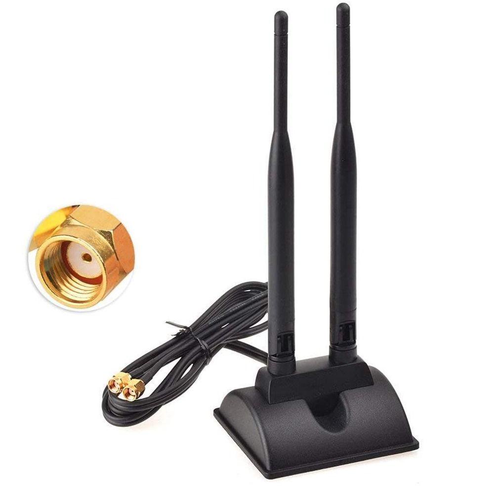 Ăng Ten MMLUCK WiFi Băng Tần Kép Kèm Dây Cáp Mở Rộng Cho Bộ Định Tuyến WiFi Không Dây SMA