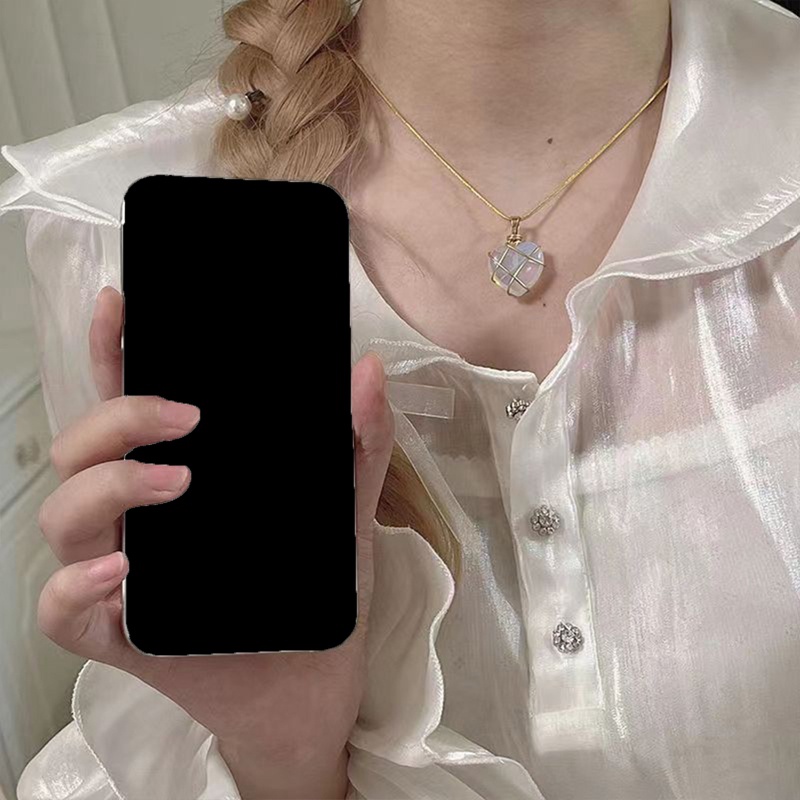 Vòng cổ Mặt Đá Mặt Trăng Hình Lâu Đài Thời Trang Cho Nữ