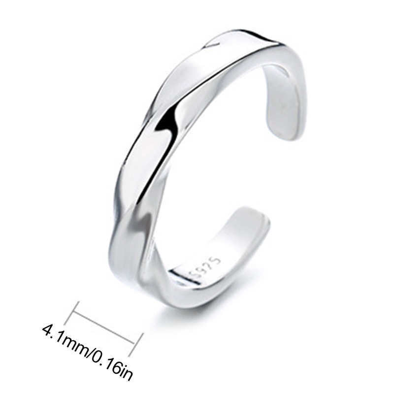 Phụ Kiện Nhẫn Đồng Dạng Mở Hình Học Bất Đối Xứng Có Thể Điều Chỉnh Cho Nữ