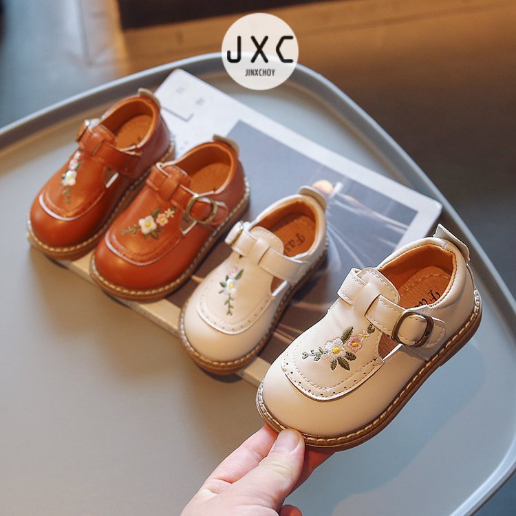 JINxCHOY Giày Mũi Tròn Quai Dán Thoải Mái Thời Trang Dành Cho Trẻ Em