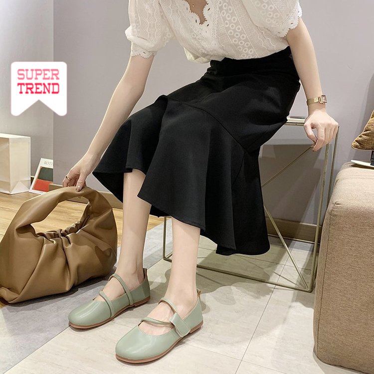 Giày búp bê mũi tròn dễ thương cho nữ