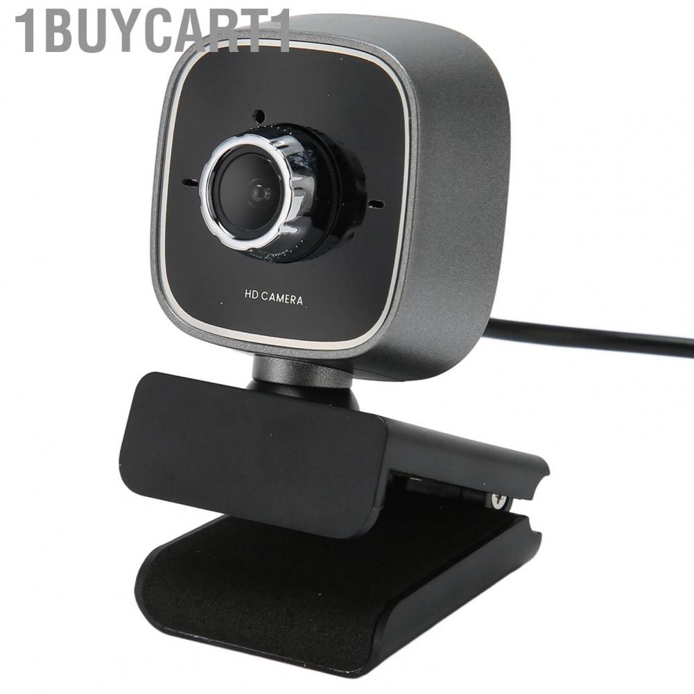 1buycart1 HD Webcam  USB Plug and Play Built in Microphone CMOS Sensor Optical Lens for Online Classes Computer Video Chat
