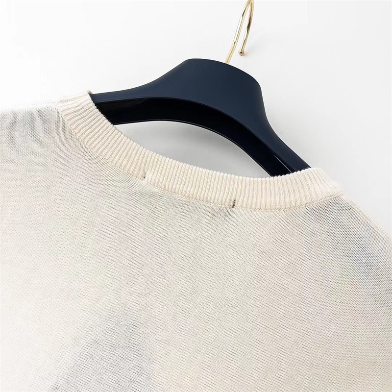 Áo Dệt Kim Tay Ngắn Cổ Tròn Plus Size Unisex