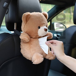 Creative Car Armrest Box Tissue Box Cartoon Cute Car Tissue Box Hanging Car Interior Decoration All Products 6PYU