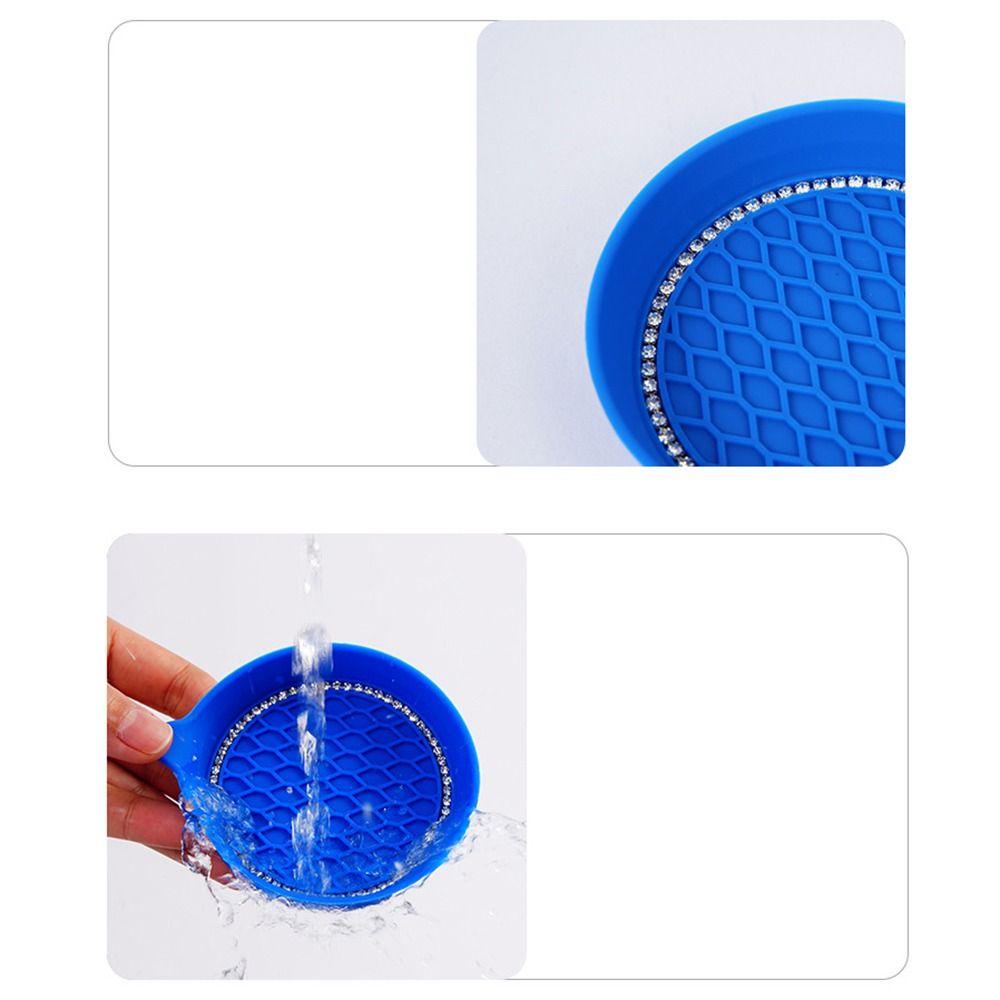 Btlimer Tấm Lót Cốc Cách Nhiệt Chống Trượt Lấp Lánh Dành Cho Xe Hơi