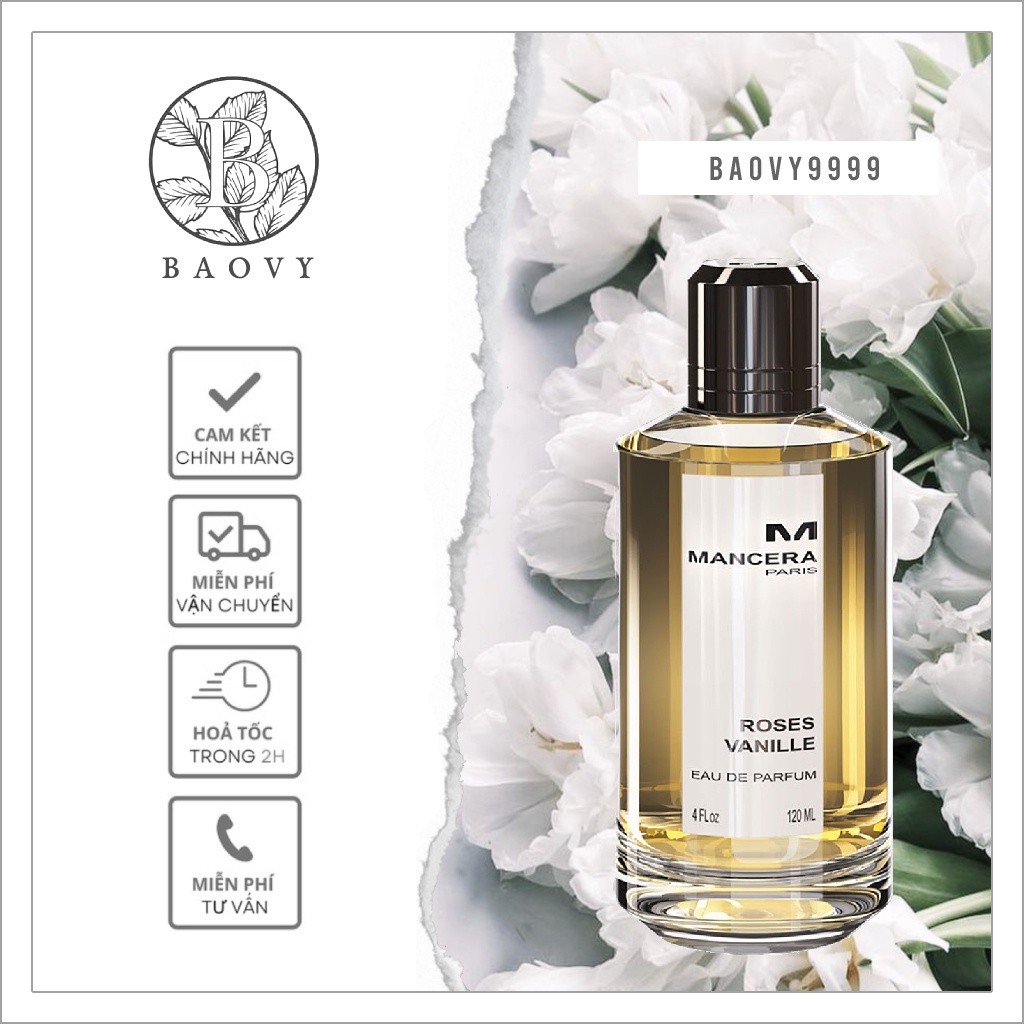 10ml Nước hoa Mancera - Roses Vanille  EDP 10ml