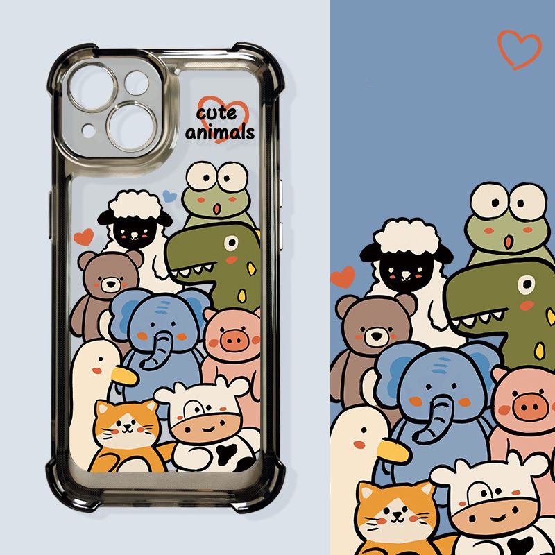 Ốp Điện Thoại TPU Mềm Trong Suốt Chống Sốc Cho IPhone 11 14 13 12 Pro Max XS Max X XR 7 + 8 6 6S Plus Sự Bảo Vệ