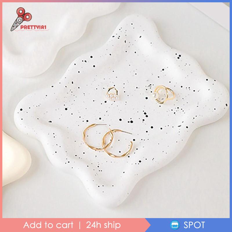 Đĩa Thạch Cao Sắp Xếp Trang Sức DIY Prettyia1 [Prettyia1]
