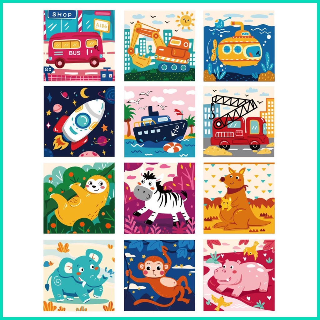 Đồ Chơi Khối Rubik 6 Mặt Giáo Dục Montessori Cho Trẻ Em