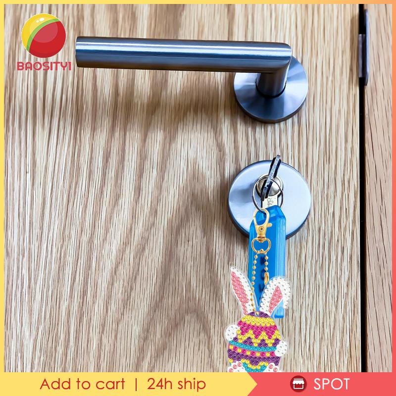 [Baosity1] 10 Móc Khóa Hình Thỏ Phục Sinh Phong Cách Mosaic