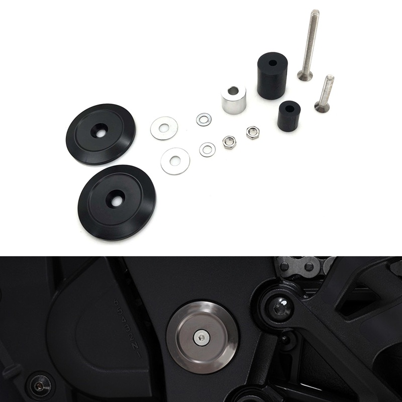 Nắp Đậy Khung Lỗ Màu Đen Chuyên Dụng Cho SUZUKI GSX-S1000 2016-2020 GSX-S1000GT 2022 Kata 2019-2022