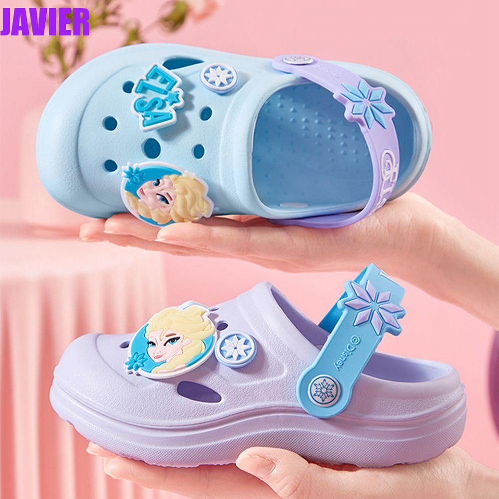 Dép Crocs Đi Biển Chống Trượt Hình Công Chúa Elsa Xinh Xắn Cho Bé