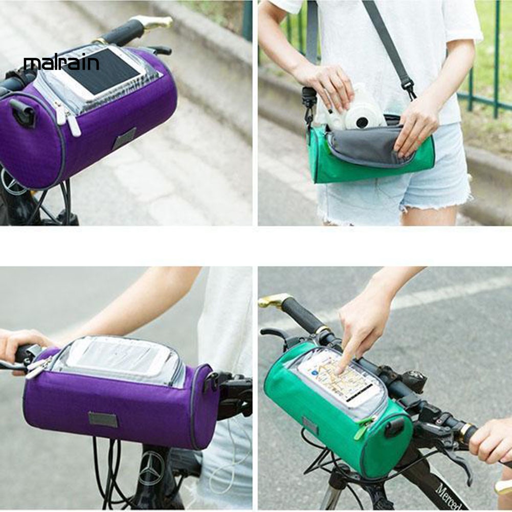 Túi Đựng Điện Thoại Cảm Ứng Màn Hình Gắn Khung Trước Xe Đạp Tiện Dụng