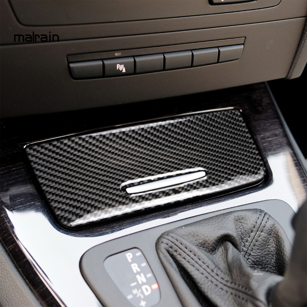 Miếng Dán Bằng Sợi Carbon Trang Trí Bảng Điều Khiển Cần Gạt Số Cho 3 Series E90 E92