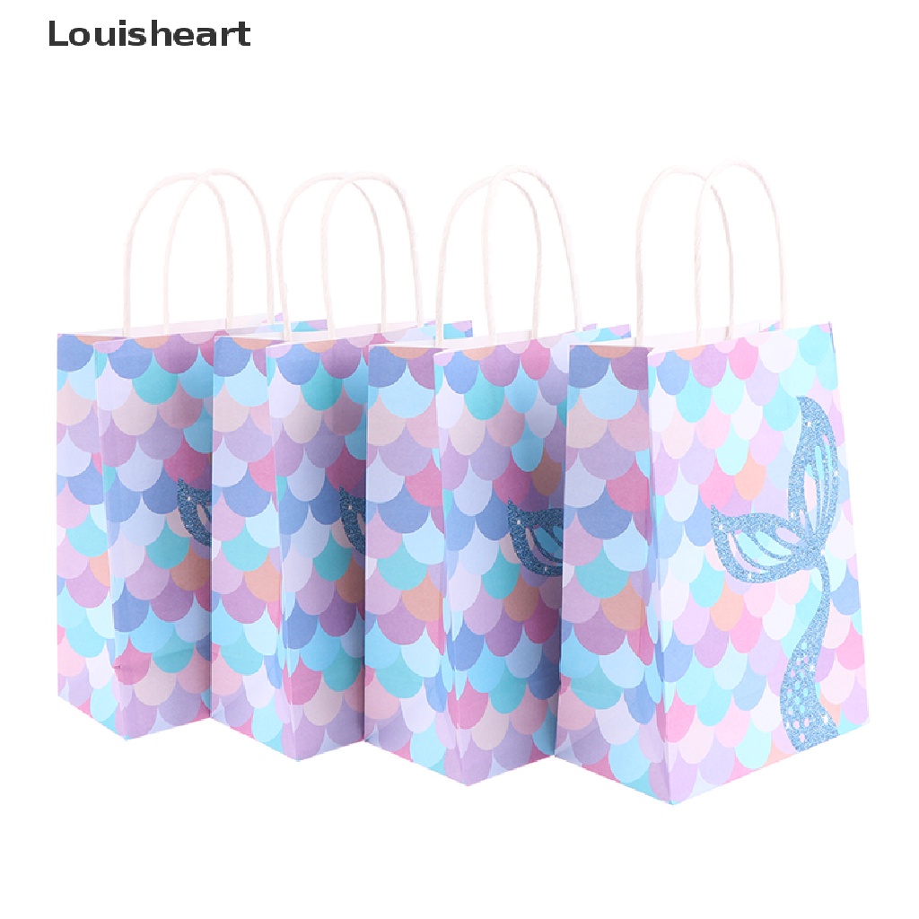 Bộ 10 Túi Giấy Đựng Kẹo Chủ Đề Nàng Tiên Cá