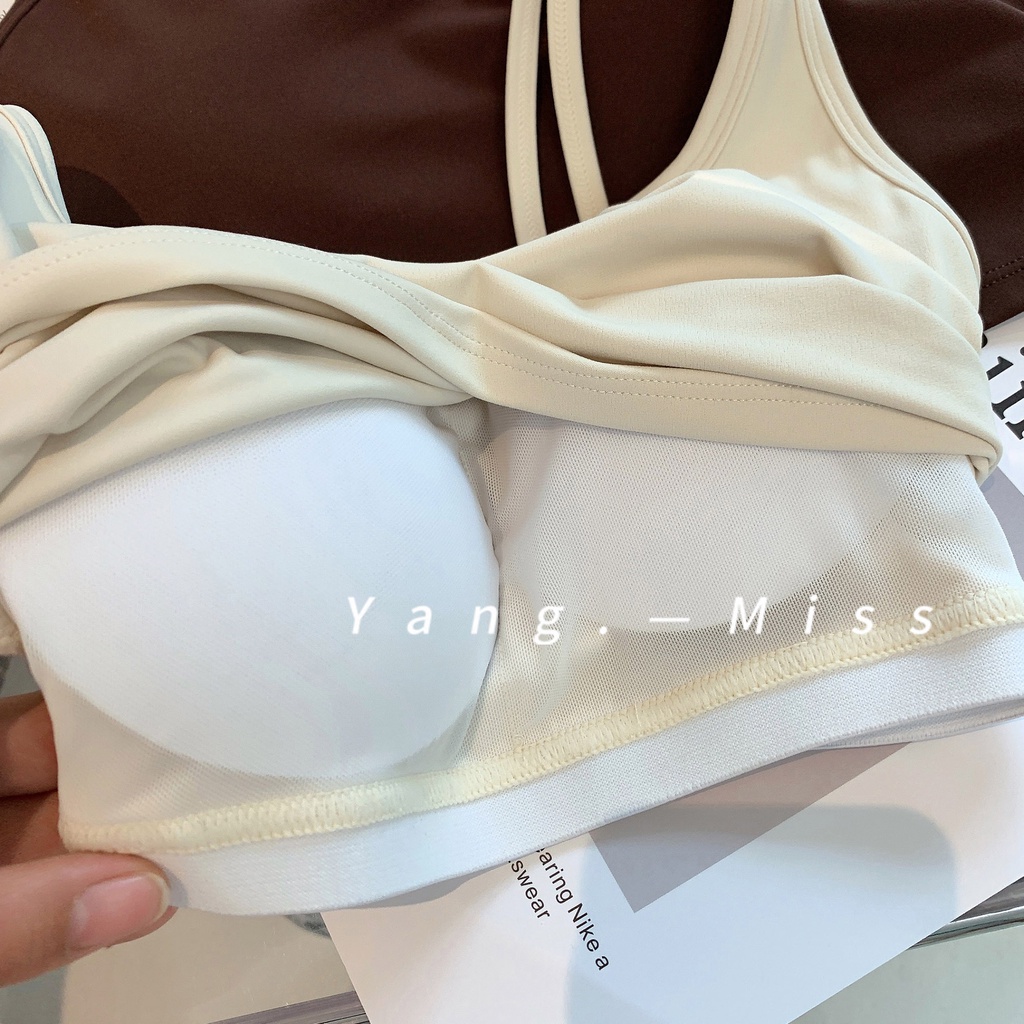 Áo Ngực Thể Thao Dây Chéo Lưng Gợi Cảm