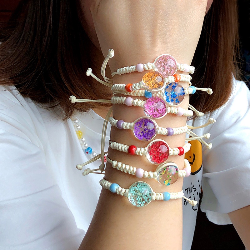 Set 10 Vòng Đeo Tay Dây Bện Thủ Công Có Thể Điều Chỉnh Cho Bé Gái / Bé Gái