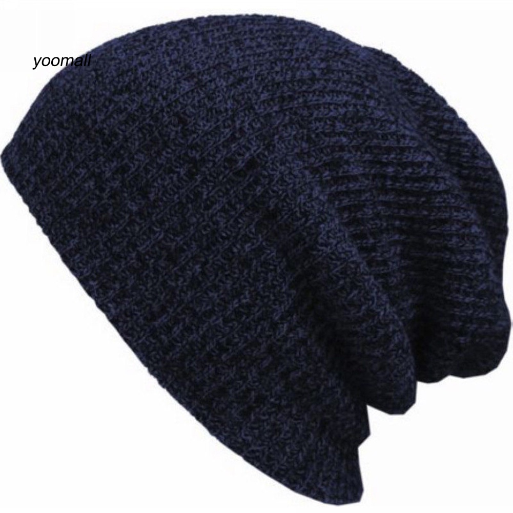 Mũ Beanie Dệt Kim Unisex Giữ Ấm Mùa Đông