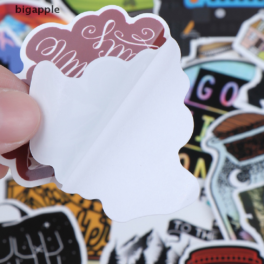 Set 65 Miếng Dán PVC Chống Thấm Nước Hình Phong Cảnh RDG