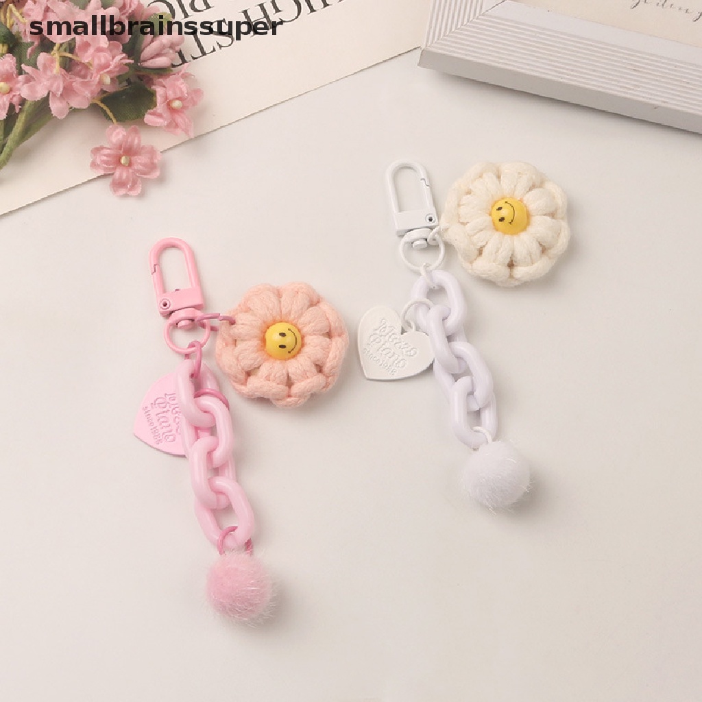 Móc Khóa Bông Hoa Mặt Cười Dễ Thương Nhiều Màu Sắc SBS