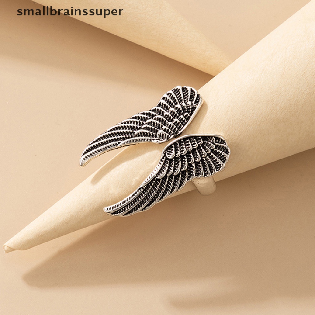 Nhẫn Hình Cánh Thiên Thần Phong Cách Punk Hip Hop Cổ Điển Thời Trang Cho Nữ