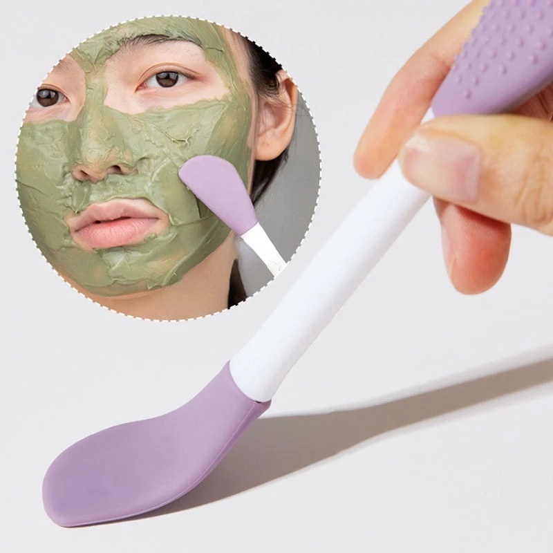 1 Cọ Silicone Hai Đầu 2 Trong 1 Dùng Để Quét Mặt Nạ DIY