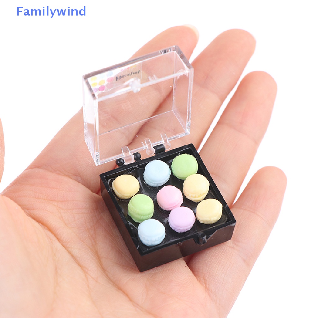 1 Set Mô Hình Bánh Macaroon Tỉ Lệ 1: 12 Trang Trí Nhà Búp Bê