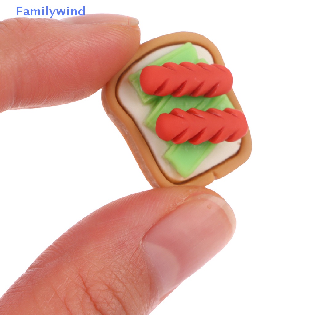 Set 5 Mô Hình Bánh Mì Tráng Miệng DIY Trang Trí Nhà Búp Bê