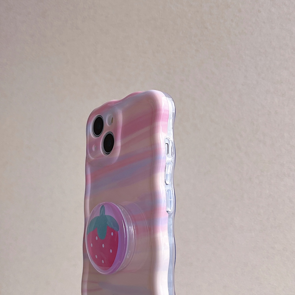 Ốp Điện Thoại TPU Chống Sốc Họa Tiết Dâu Tây Cho IPhone 14 13 12 11 Pro Max