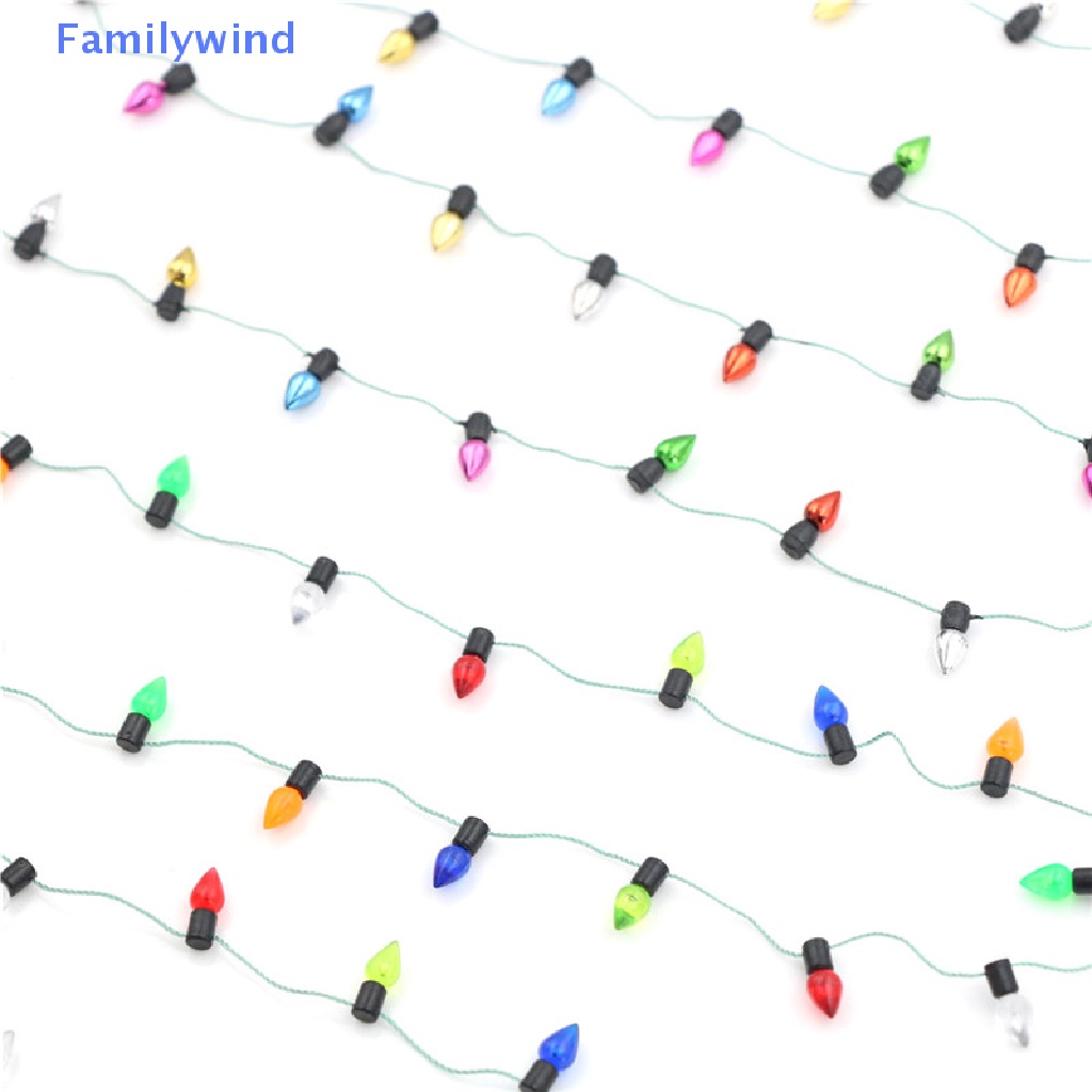 Familywind &gt; Dây Đèn Giáng Sinh Bằng Nhựa Nhiều Màu 1m Trang Trí Nhà Búp Bê