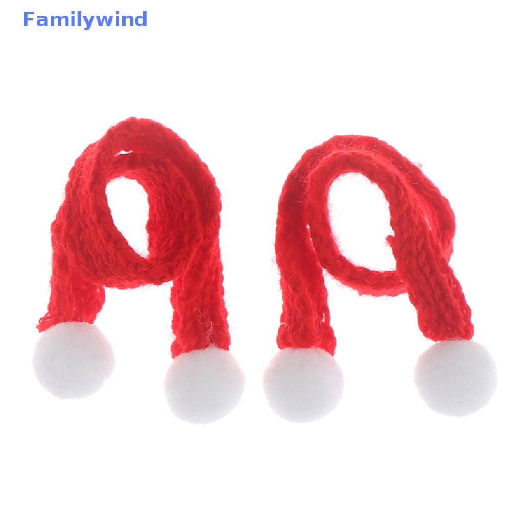 Nón Và Khăn Quàng Cổ Giáng Sinh Cho Nhà Búp Bê 1: 6 1: 12