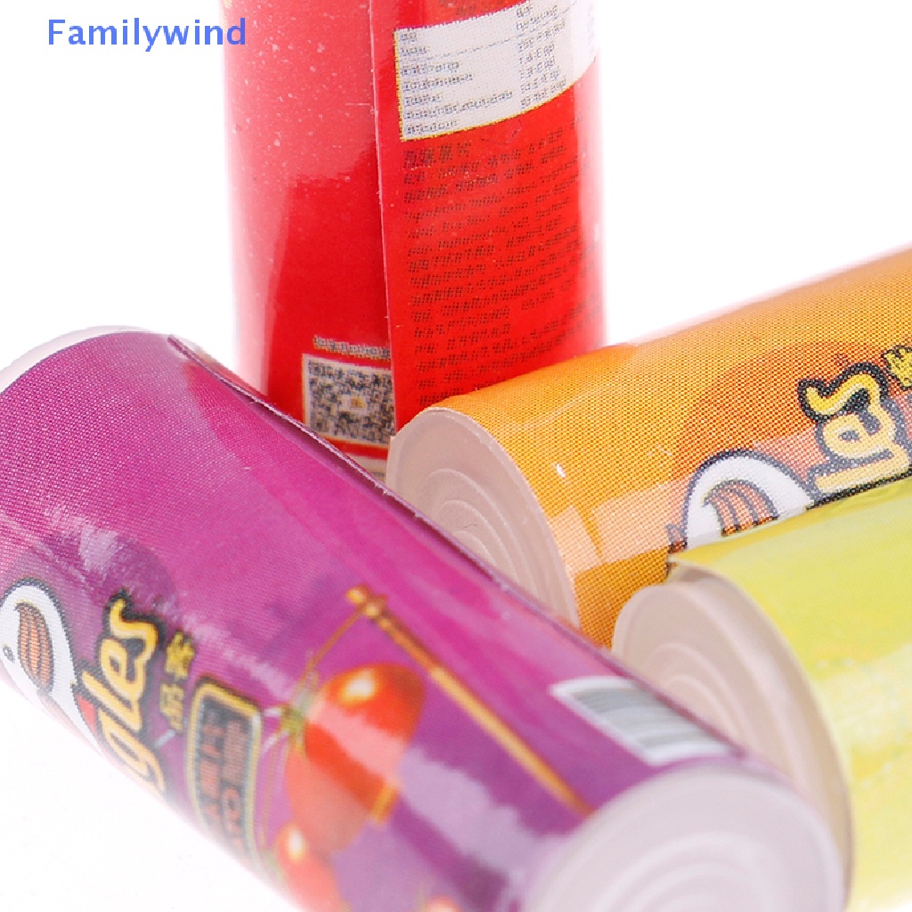 Set 4 Bình Đựng Khoai Tây Chiên Mini Tỉ Lệ 1: 12 Trang Trí Nhà Búp Bê