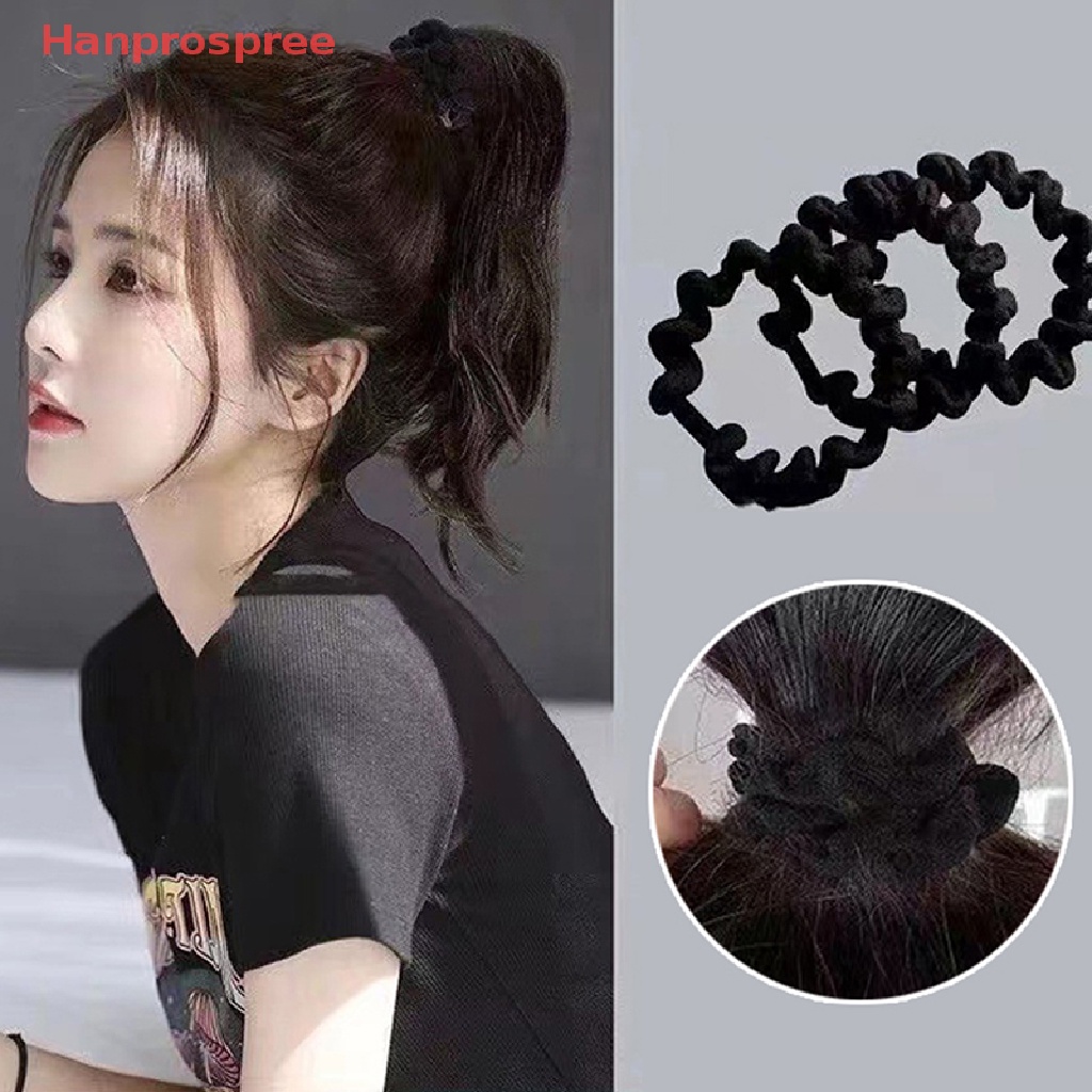 Bộ 10 Dây Buộc Tóc Cao Su Màu Cà Phê Đơn Giản Siêu Bền