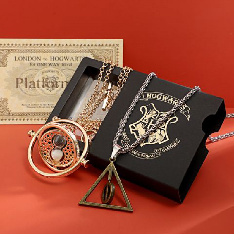 Dây Chuyền Mặt Đồng Hồ Cát Phong Cách Harry Potter